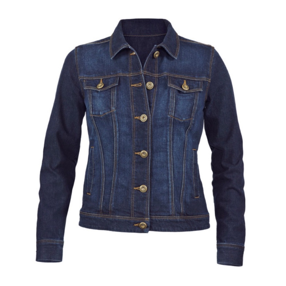 CAbi Norma Jean Dark Blue Denim Jacket NWOT